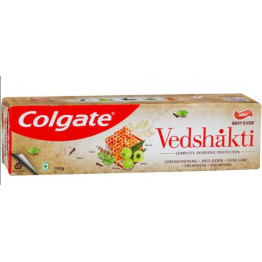 Colgate Vedshakti Toothpaste, Anti-Bacterial Tooth Paste for Whole Mouth Health and Fresh Breath, With Neem, Clove, and Honey 140 g